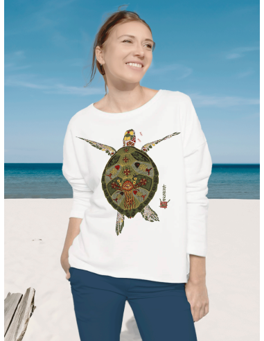 Turtle Ladies' oversized sweatshirt